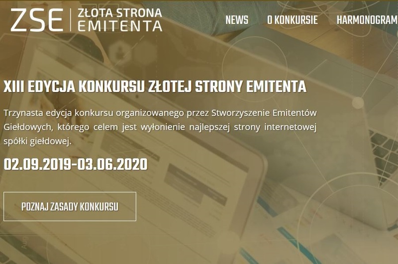 LUG S.A. finalistą Złotej Strony Emitenta XIII